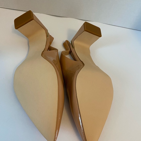 Jeimpoey Women’s Slingback chunky Heels pointed toe pump size 8 New in Box. - Picture 9 of 10